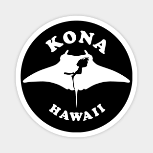 Kona Hawaii Scuba Diving With Manta Ray Magnet